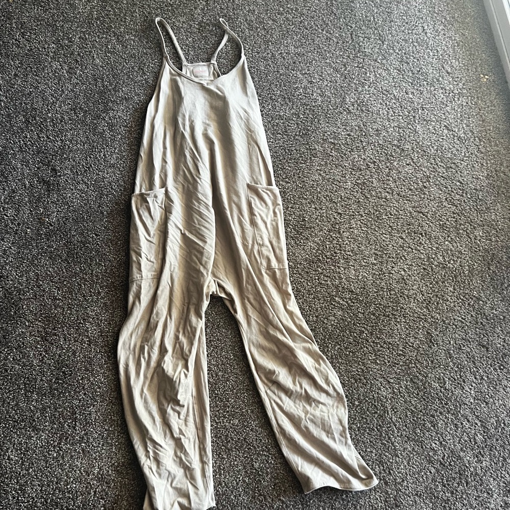 Tan hot shot onesie